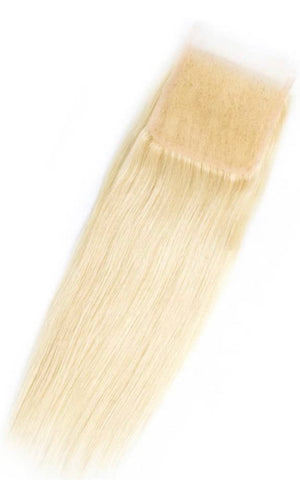613 Blonde 5x5 Closure Mink Straight